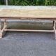 19th century solid oak extendable farmhouse table with drawer 200cm