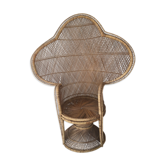 Emmanuelle vintage rattan armchair
