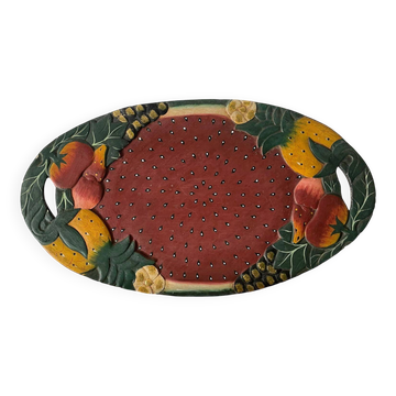 Handcrafted wooden platter