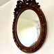 Miroir baroque en bois ovale
