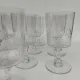 8 large crystal glasses from Baccarat, Champigny model.