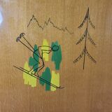 Buffet milanais en hêtre années 1950