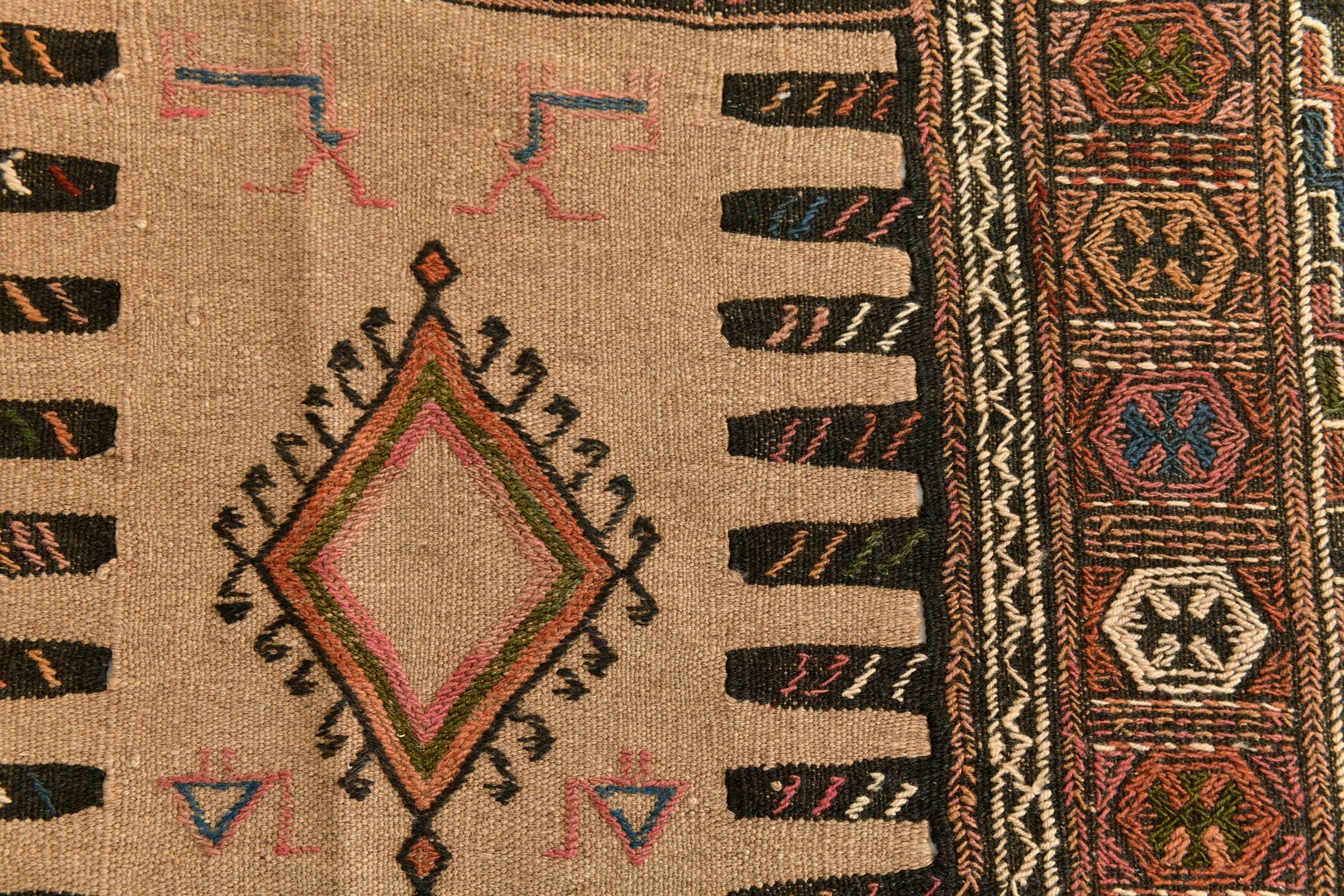 3x6 Mid Century Modern Kilim Rug, 99x197Cm