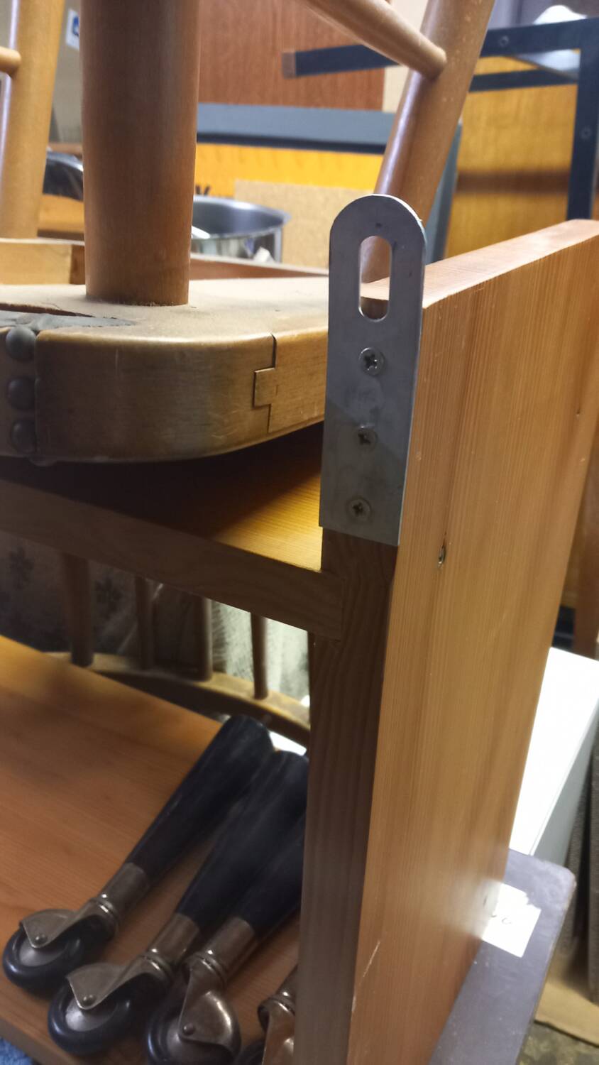 Solid pine wall shelf