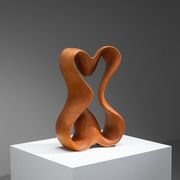 Abstract sculpture with organic flowing curves