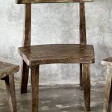 Grande chaise ou fauteuil en teck ancien H84 L60