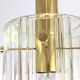Large lantern-shaped pendant light with cylindrical glass shade by Limburg, Germany, 1960s.