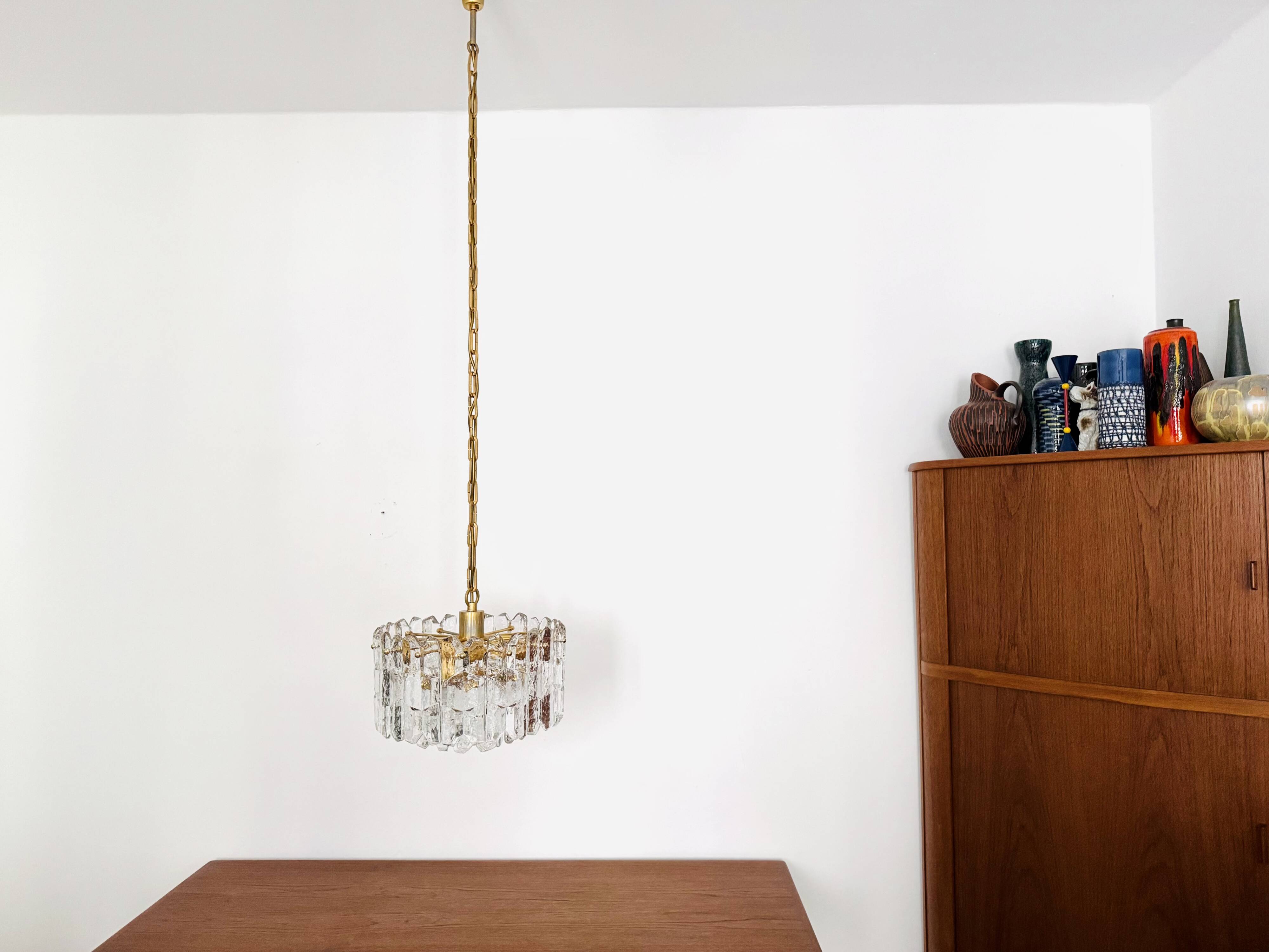 Palazzo Ice Glass Chandelier by J.T. Kalmar