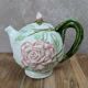 Antique ceramic teapot with floral design Fg