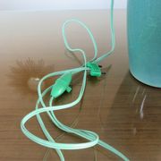 Lampe " amphore " en céramique craquelée turquoise, numérotée années 50 60