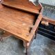 Dresser, dark wood vanity