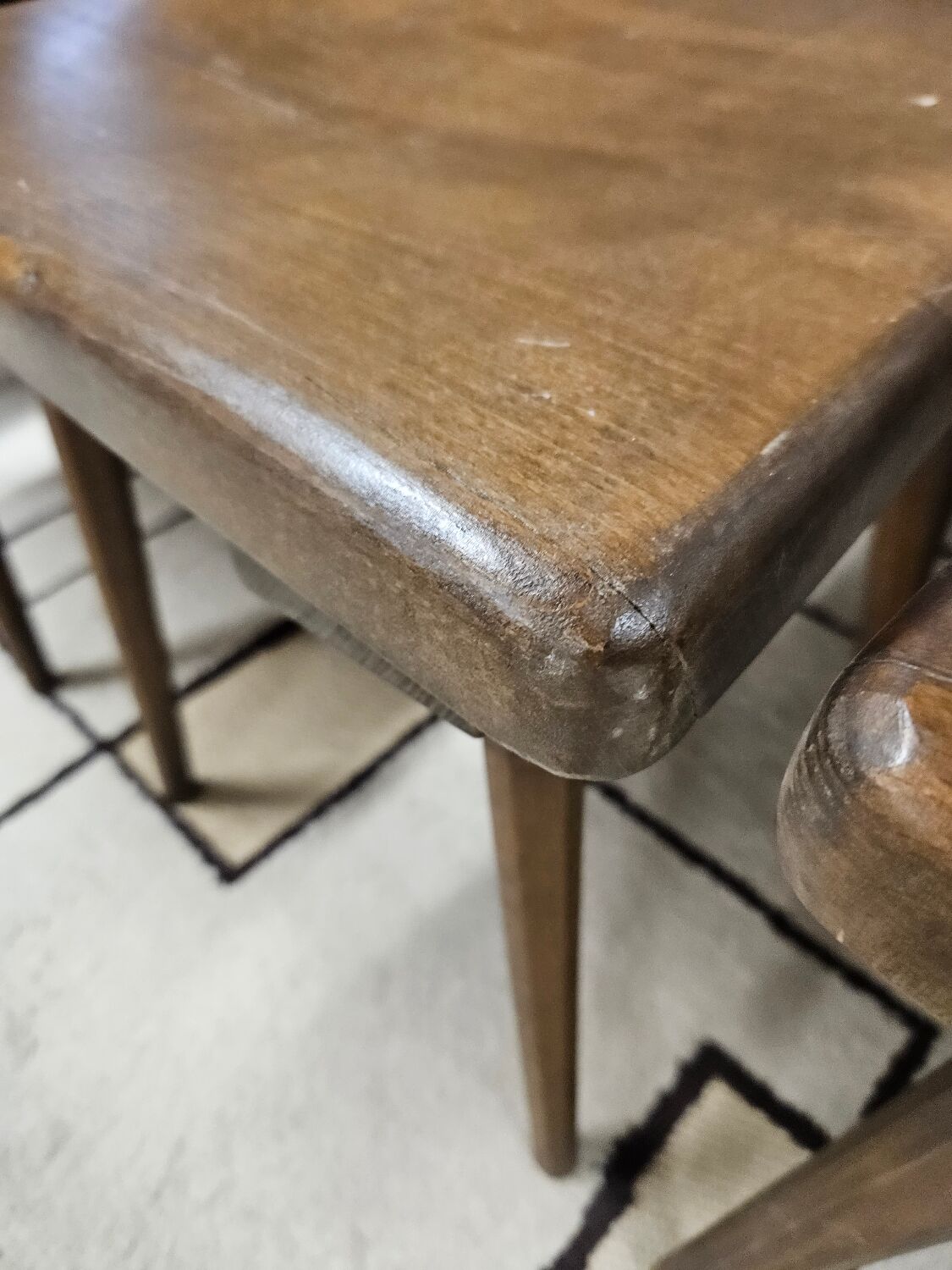 Lot chaises bistrot alsacienne 1960