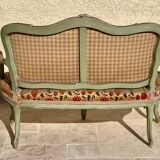 Small Louis XV Style Lacquered Sofa / Bench