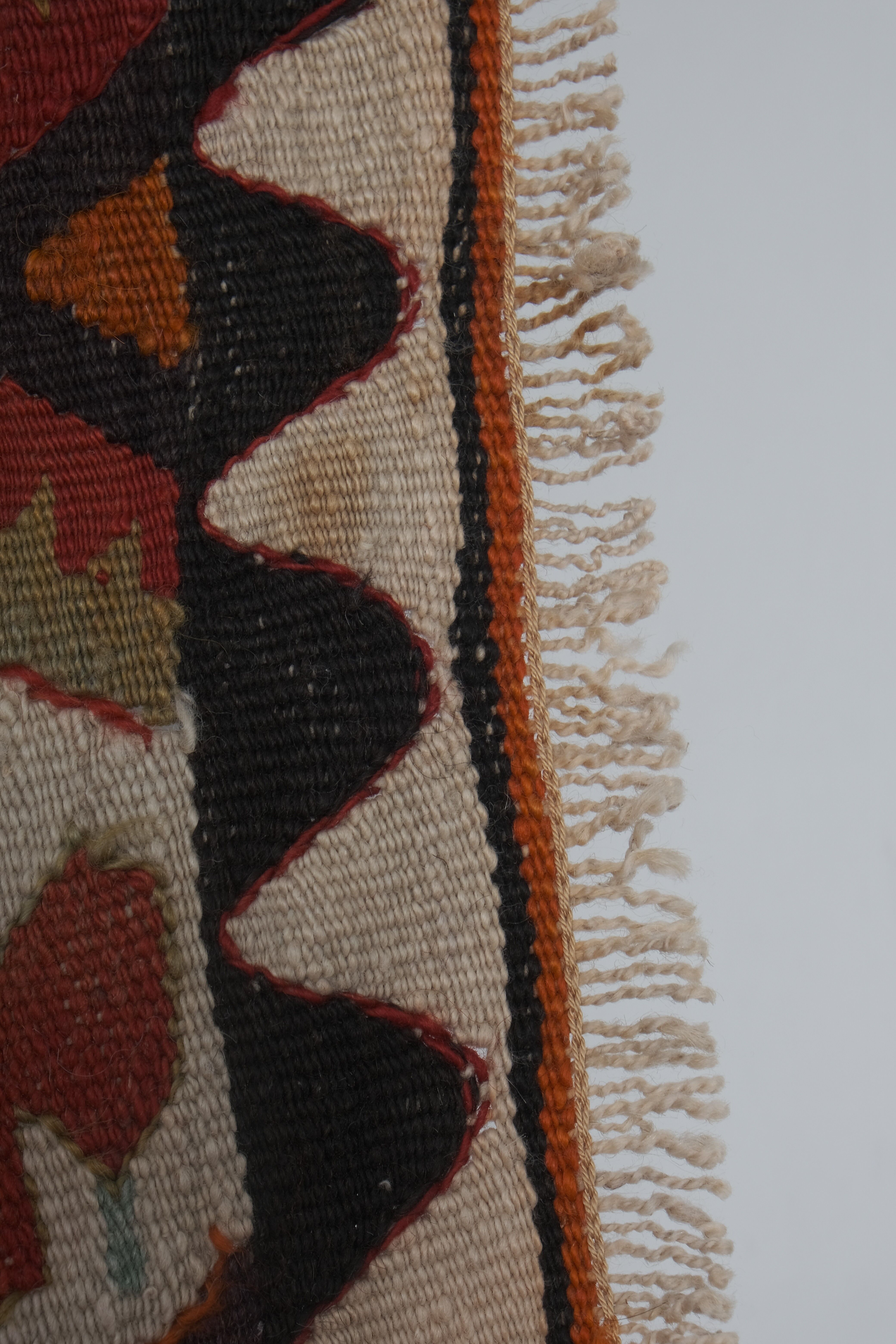 Vintage Turkish rug from Oushak, hand-woven 115x375 cm