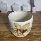 Slip planter with autumn pattern