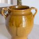 Glazed terracotta grease pot / jar