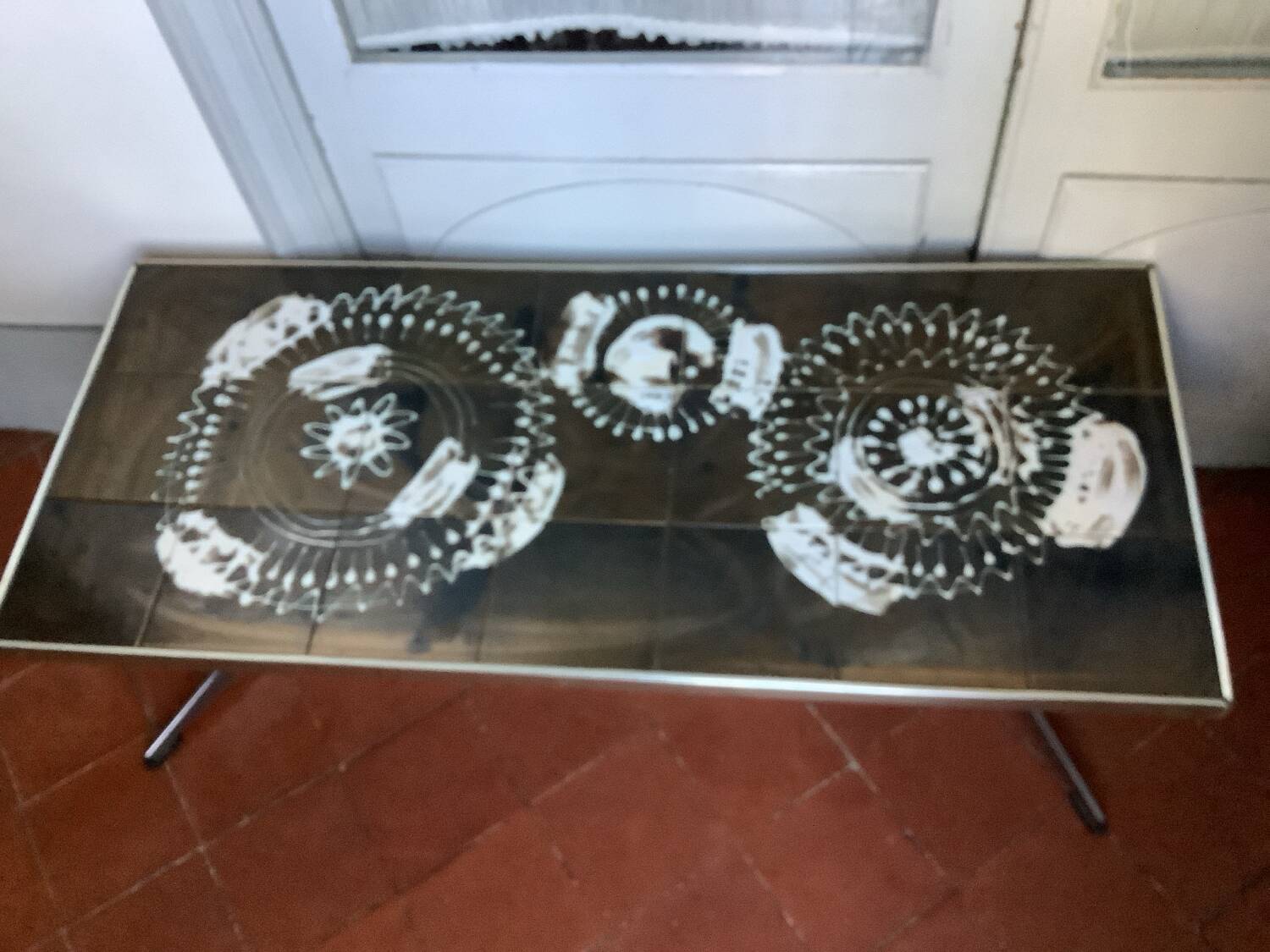 Vintage ceramic coffee table from the 1970s