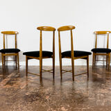 Set of 6 restored chairs by Bernard Malendowicz 1960s