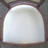 Art Deco desk chair by Fischel in bentwood and leather, 1925