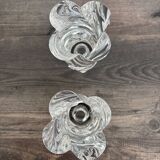 Pair of signed Baccarat Aladin candlesticks