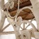 Vintage bamboo, rattan armchair with armrests, 1950s