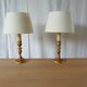 Paire de lampes bougeoir