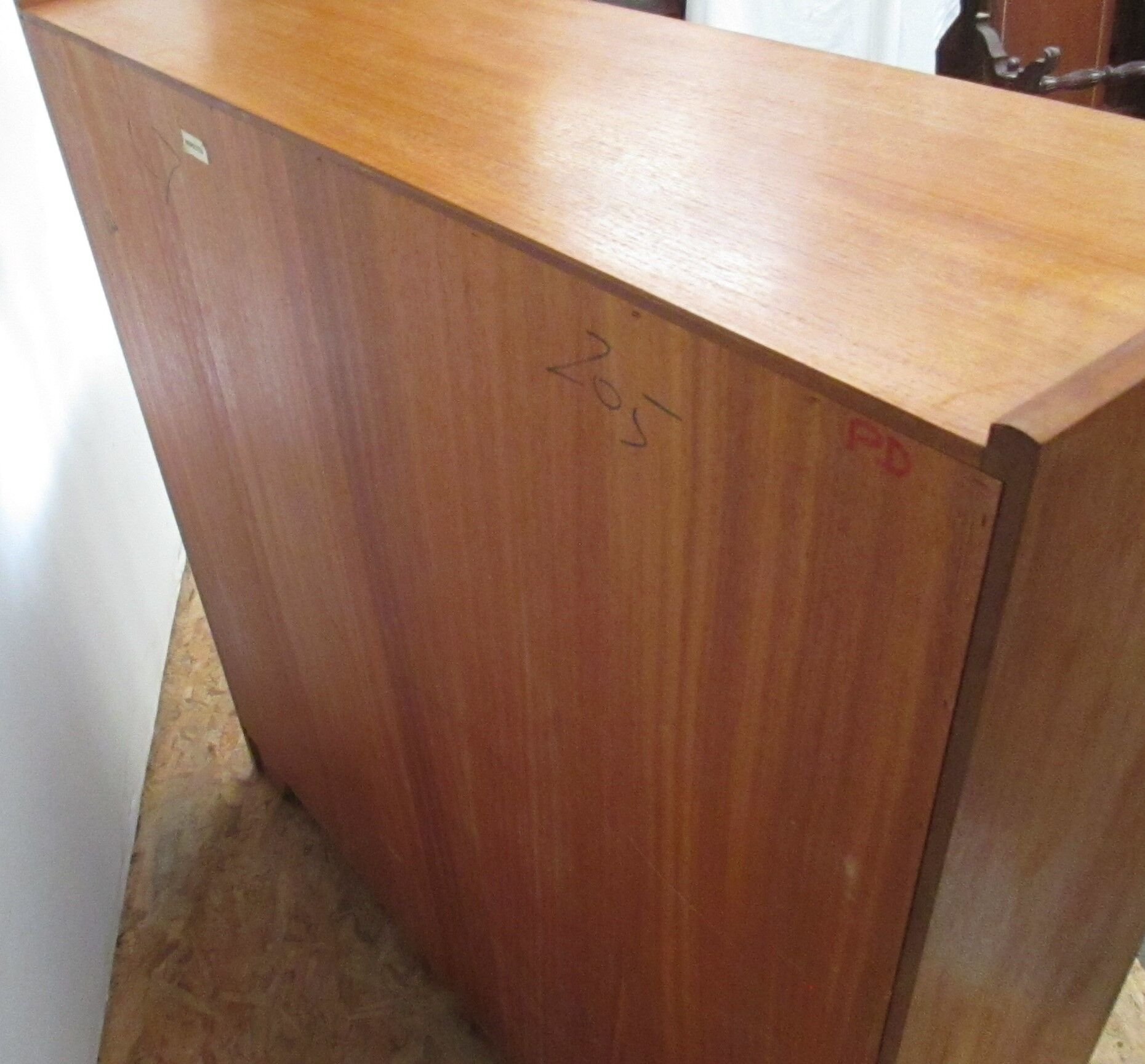 Small Yellow and Black glass furniture with sliding doors