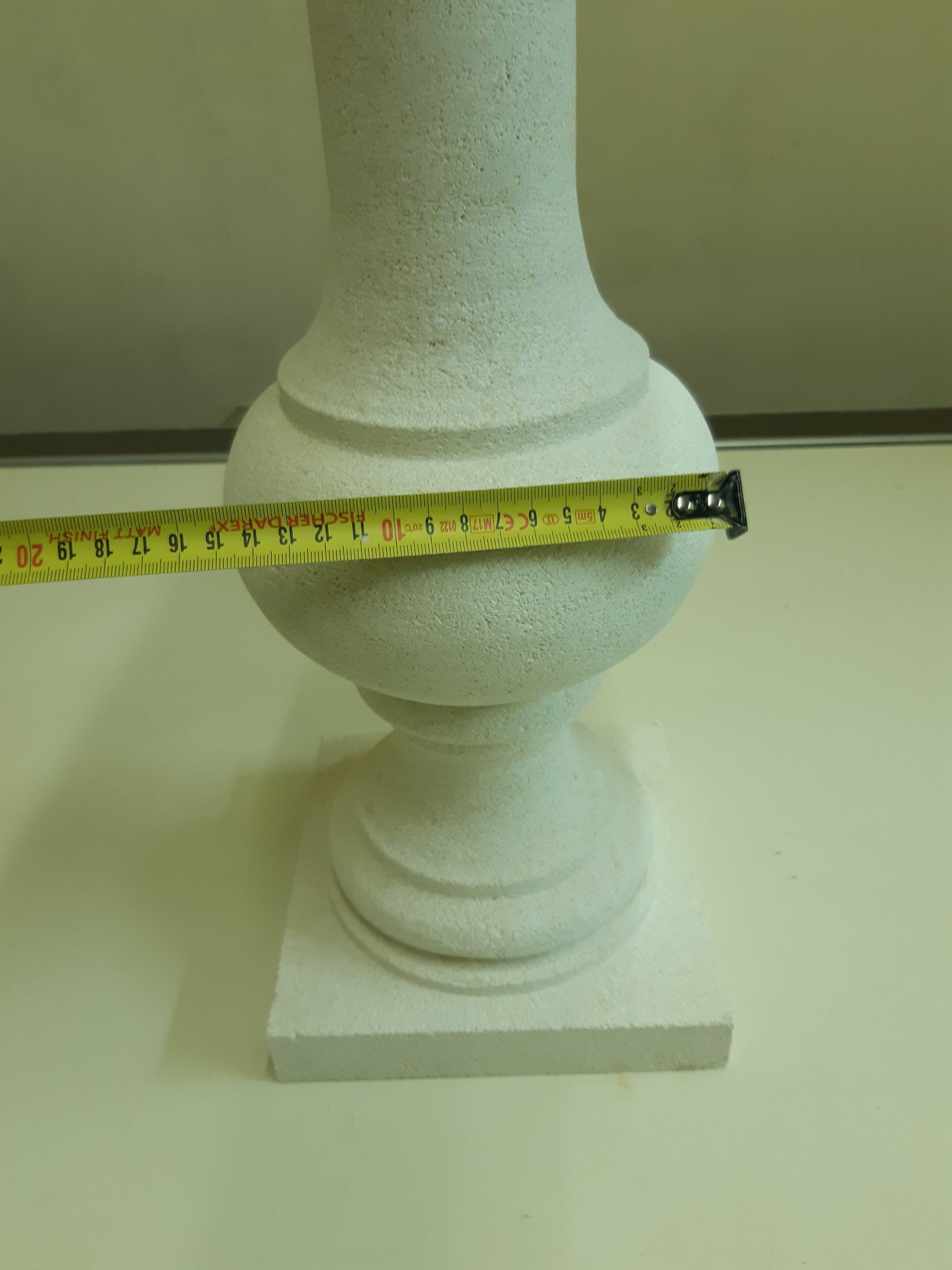 Natural stone baluster
