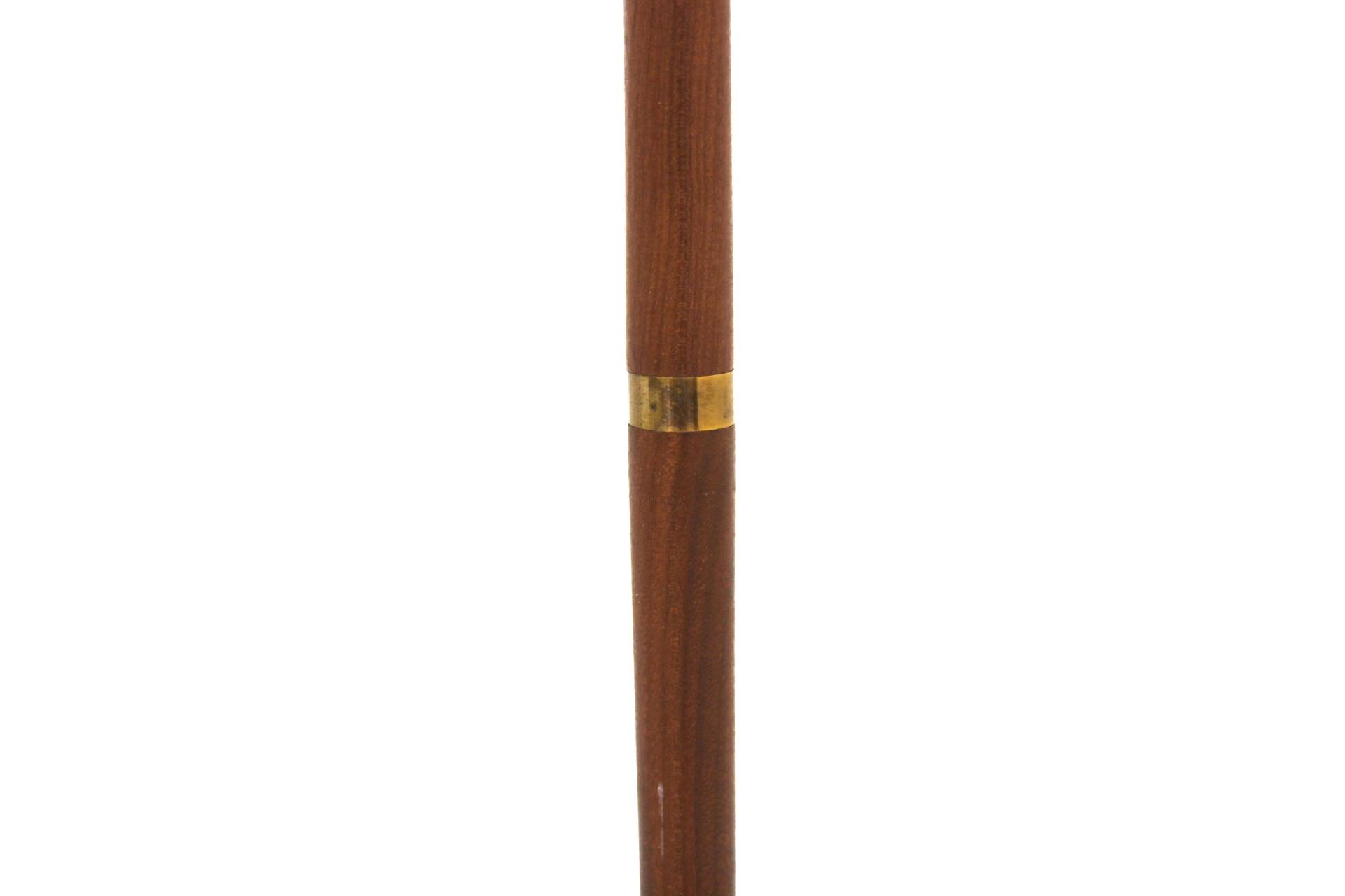 Scandinavian floor lamp in teak and metal, Sweden, 1950