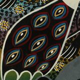 Saidi Nakoko, African Tingatinga School Painting, Oil on Canvas, 1970s, Framed