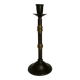 Large candlestick made of sheet metal and brass