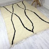 Handmade wool berber rug 258 x 158 cm
