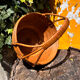 Rare wrapped rattan basket, in the style of Gabriella Crespi / Vivai del Sud.