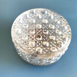 Round ceiling light in molded glass