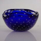 Blue Sommerso Murano Glass Ashtray, Italy, 1960s