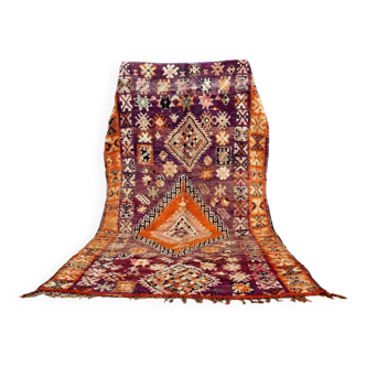 Tapis Berbère marocain Boujaad vintage 356 x 190 cm Excellent état