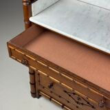 Faux bamboo chest of drawers 1900