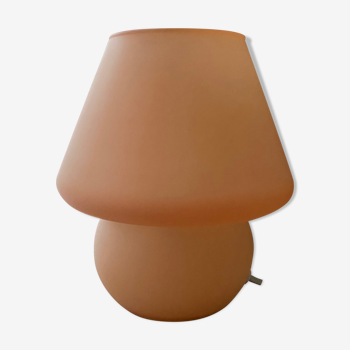 Lampe champignon en verre opale