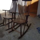 Pair of scandinavian rocking chair