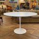 Dining table with tulip base by Eero Saarinen for KNOLL