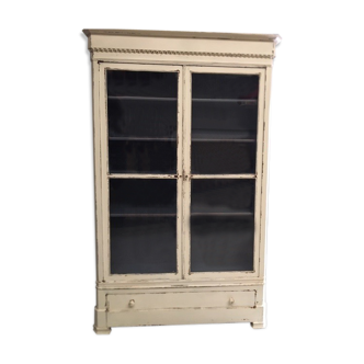 Old mahogany patinated bookcase