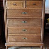 6-drawer chest of drawers in oak