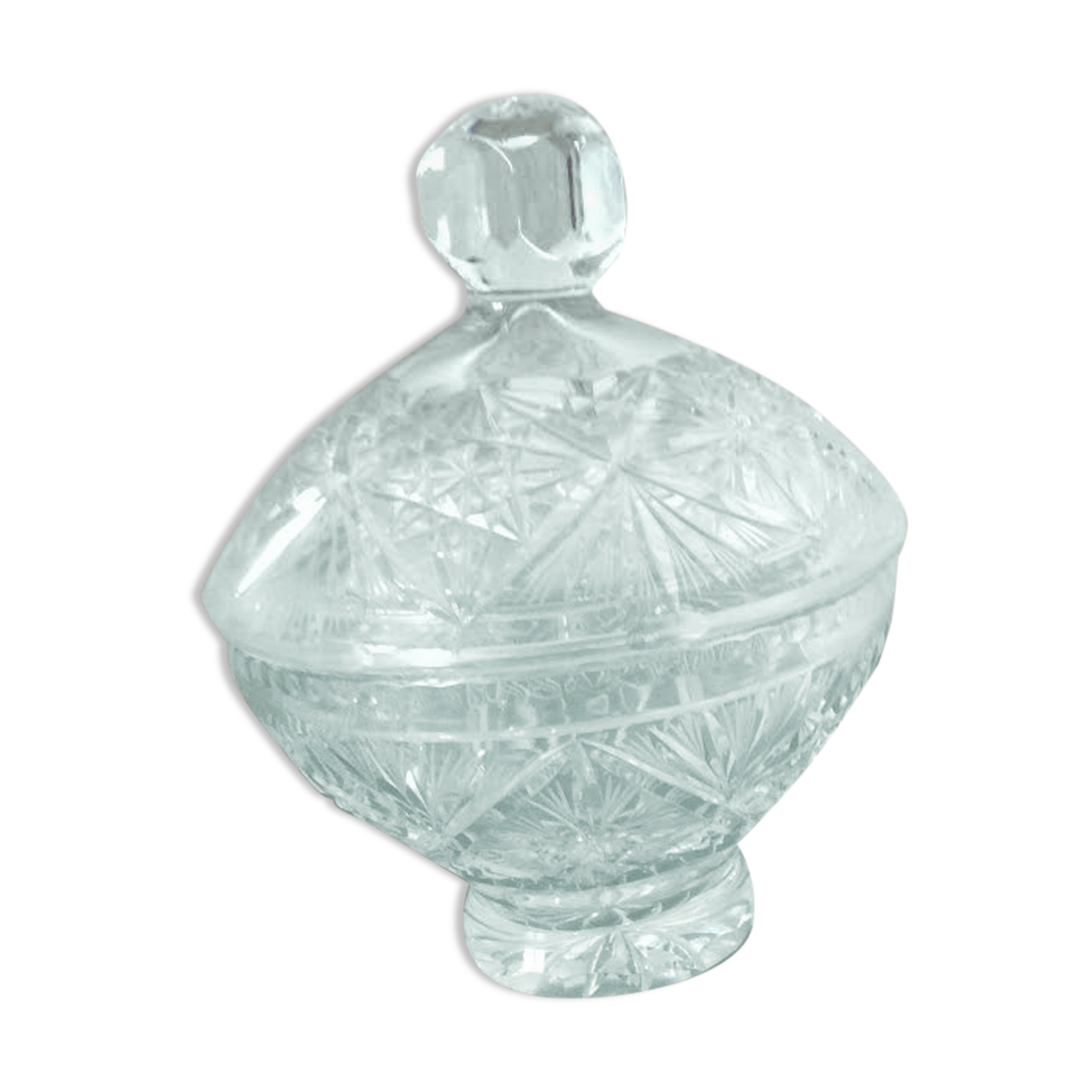 Candy on crystal pedestal