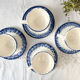Set of 4 Italian porcelain coffee cups
