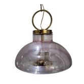 Vintage ceiling lamp suspension chandelier in the style of Carlo Nason, Italy.