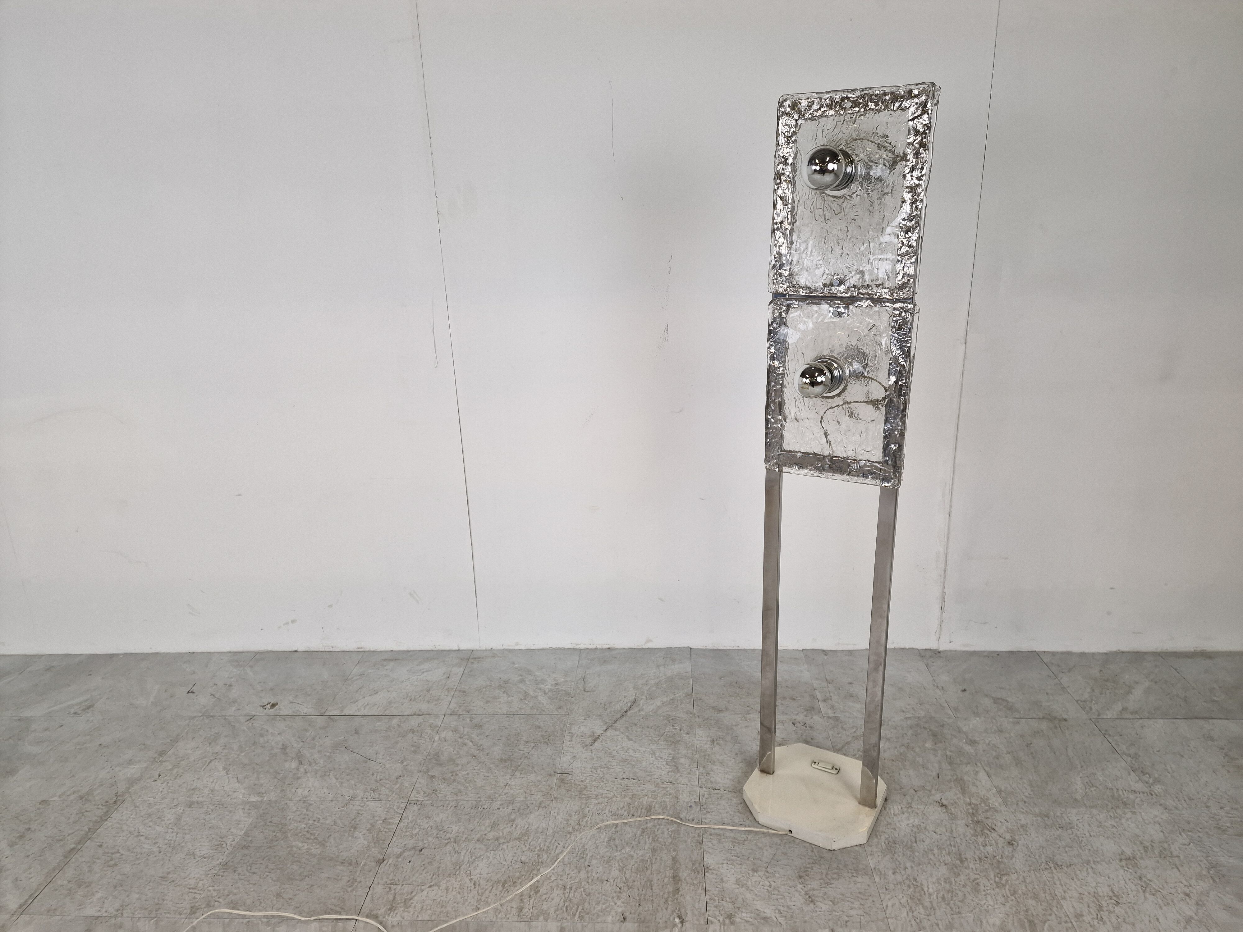 Mid century Murano glass floor lamp, 1970s