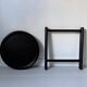Bar cart from the 60s-70s in its factory black version, attributed to Jens Quistgaard.