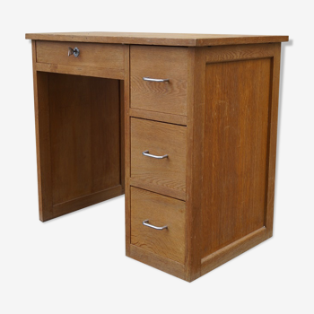 Bureau bois massif 1950