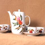 Evesham 5 Cup Fruit Cafetiere, Royal Worcester Eves Fine Bone China