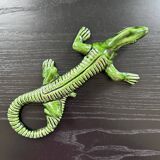 Green ceramic lizard